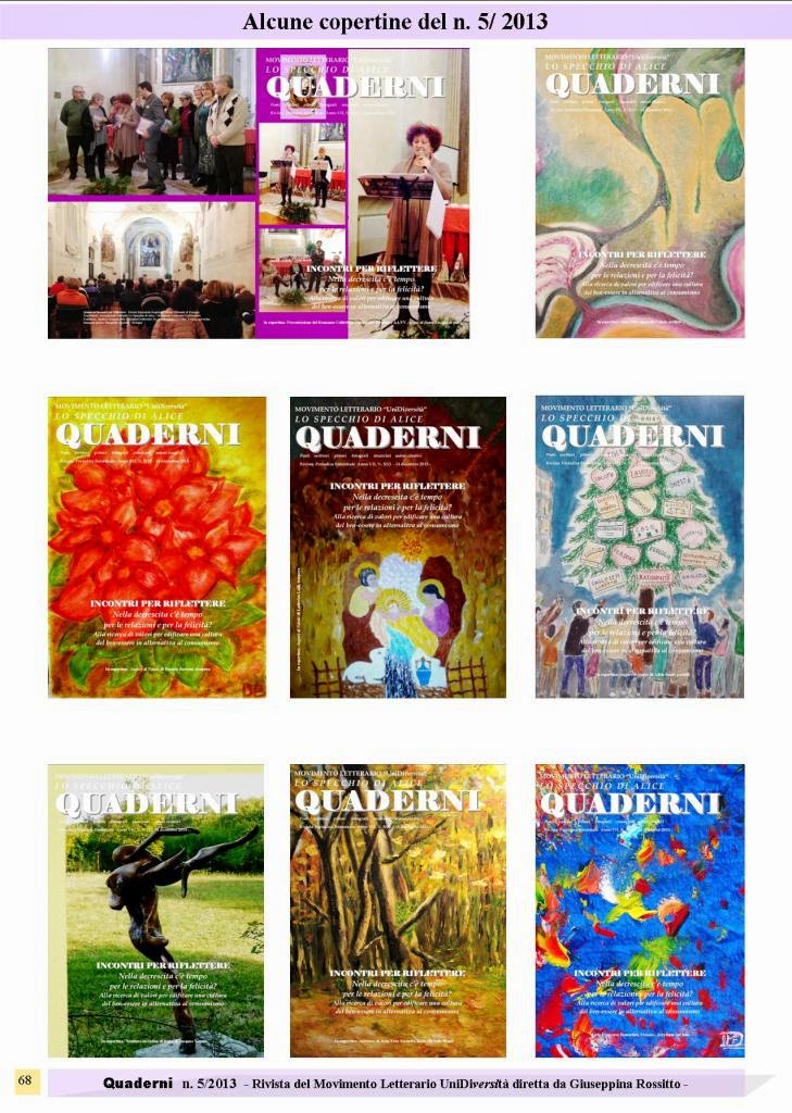 Rivista Quaderni - le copertine del n. 5/2013