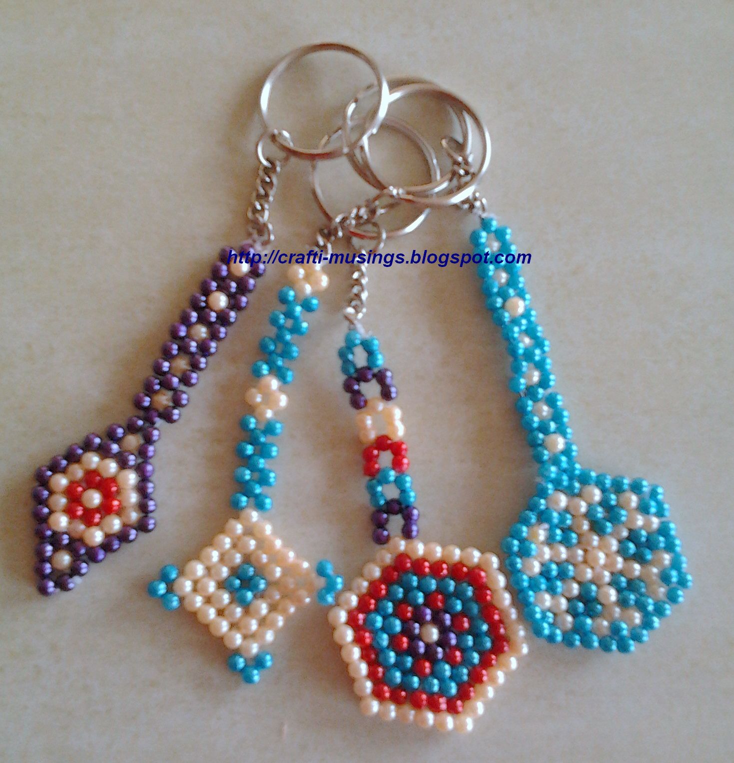 Crafti Musings.. Leftover Beads? Make a keychain!