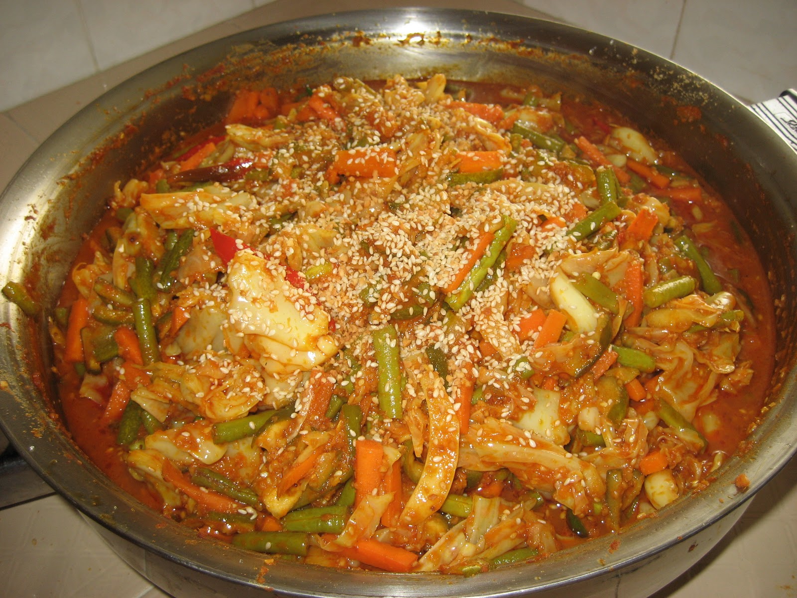 Cooking Pleasure: Vegetarian Pickled Vegetables [Acar Awak] 