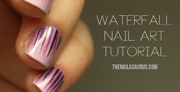 waterfall nail art tutorial