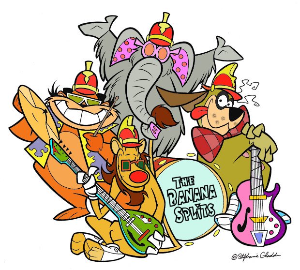 ART WORK STUDIO THE BANANA SPLITS And FRIENDS SHOW