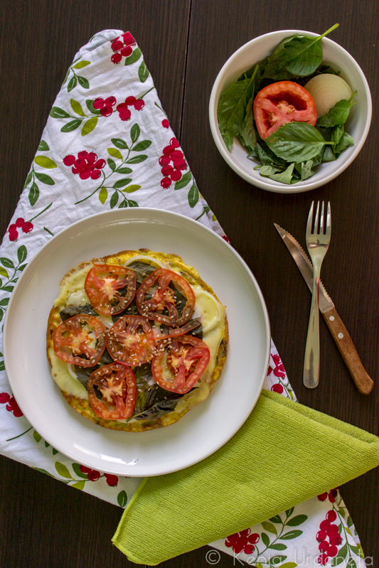 receta de omelette tipo pizza omelette a la italiana