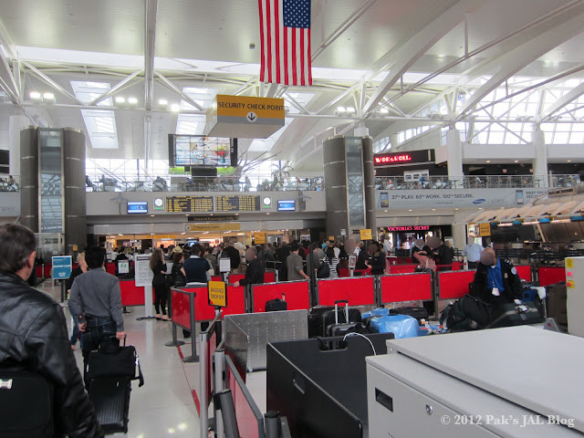 Security line at New York JFK Terminal 1