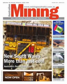 Australian Mining - August 2012 | ISSN 0004-976X | TRUE PDF | Mensile | Professionisti | Impianti | Lavoro | Distribuzione
Established in 1908, Australian Mining magazine keeps you informed on the latest news and innovation in the industry.