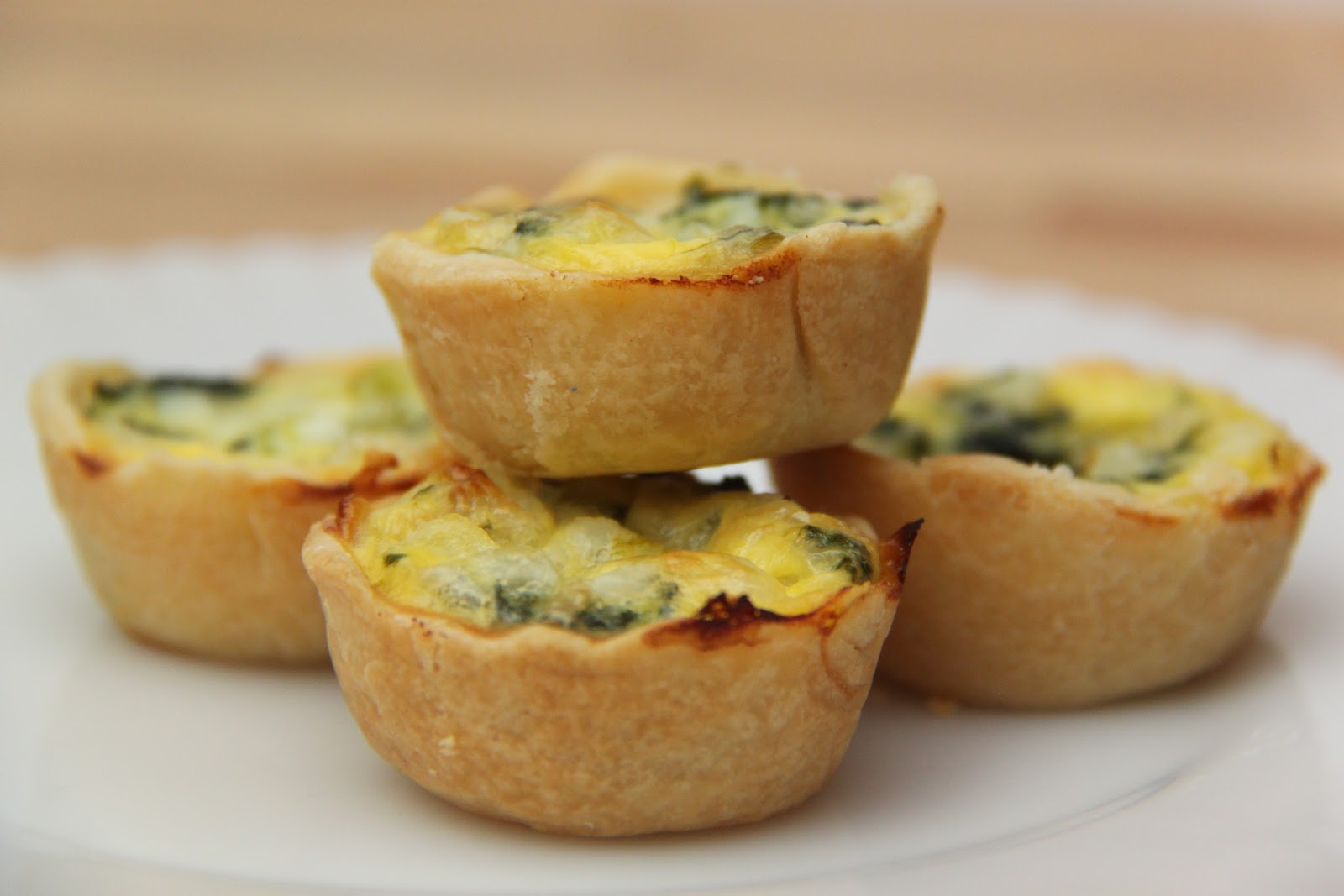 Spinach and Cheese Quiche Smashed Peas & Carrots