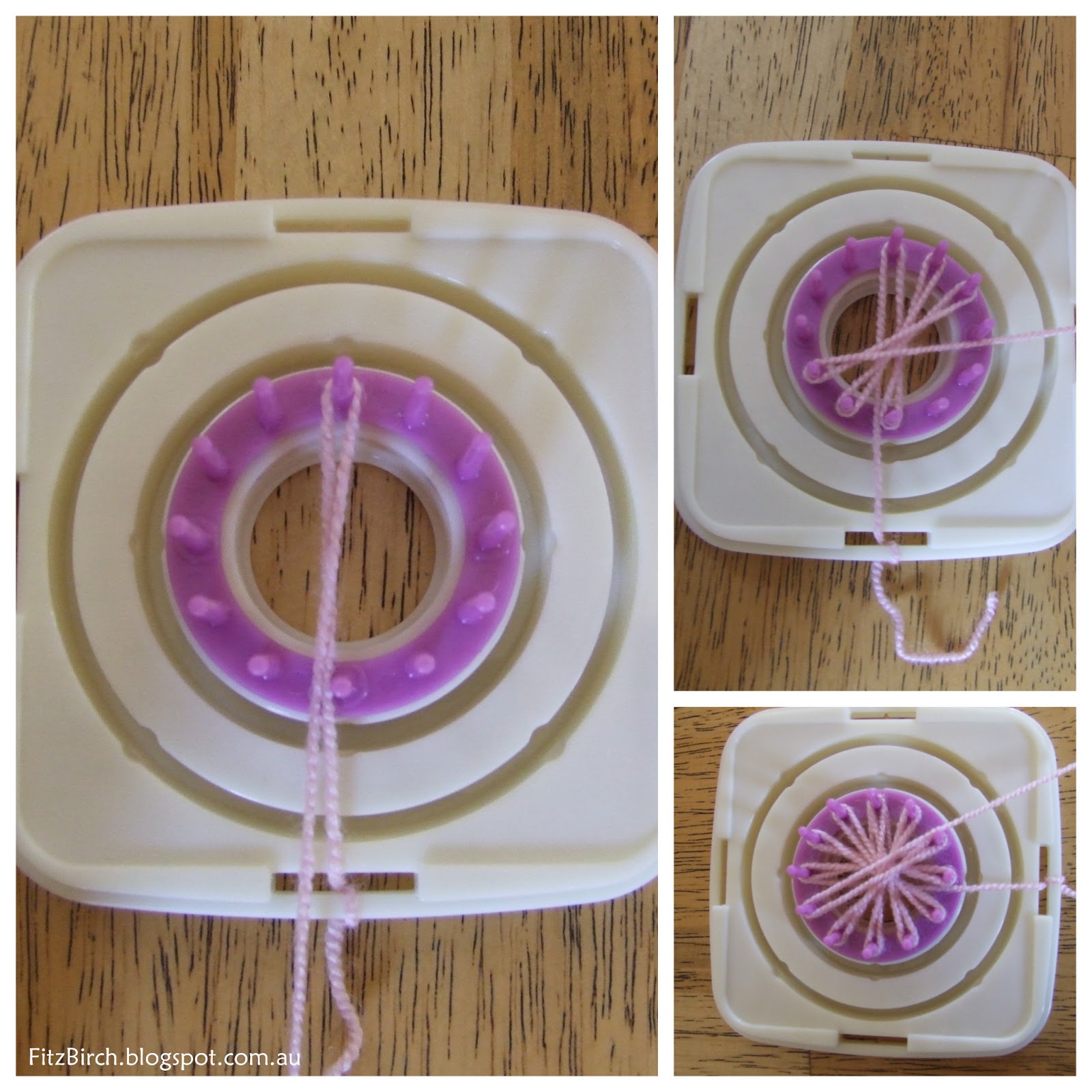 FitzBirch Crafts Loom Knit Flowers