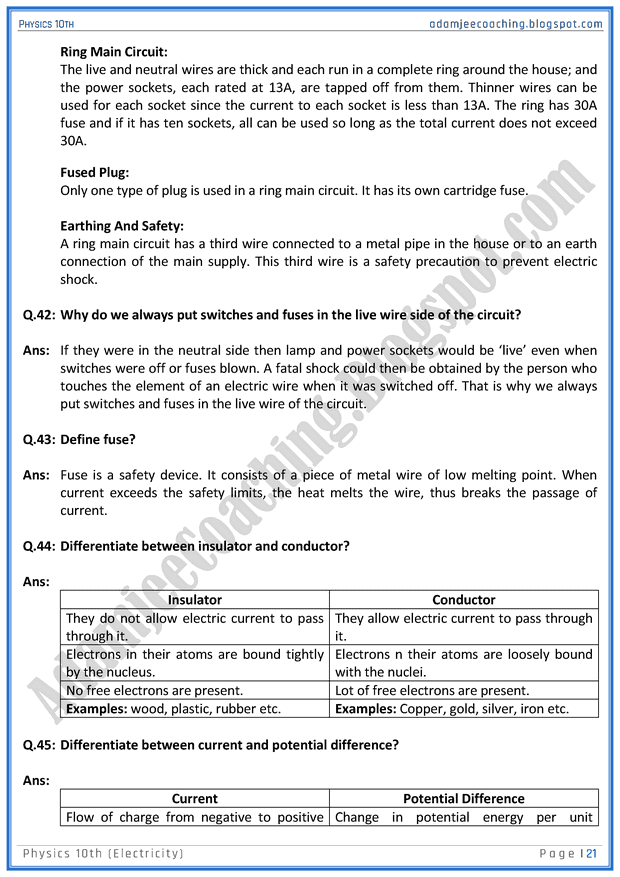 electricity-question-answers-physics-10th