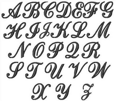Cursive Bubble Letters Alphabet