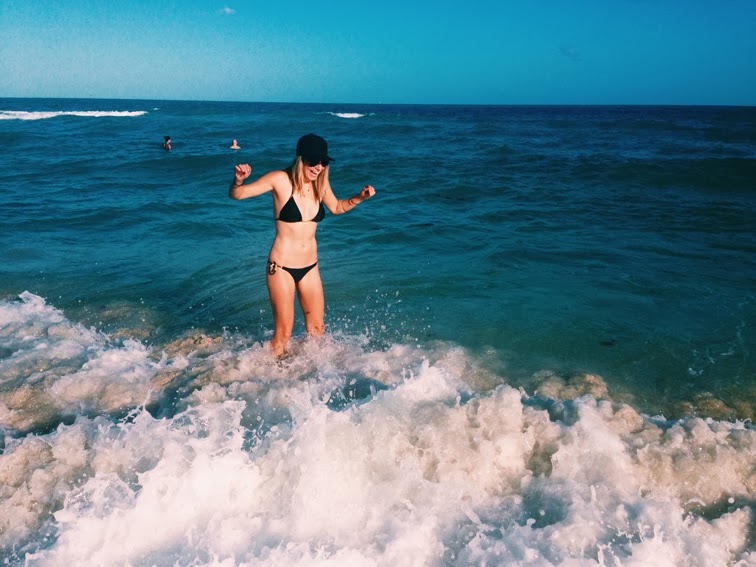 Beach waves frolicking Paula Hermanny VIX swimwear