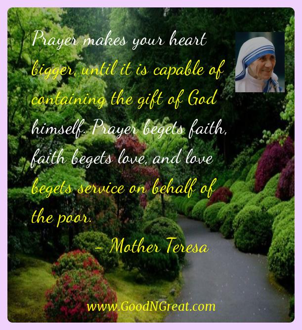 Catholic News World Quote to SHARE by Mother Teresa on Prayer