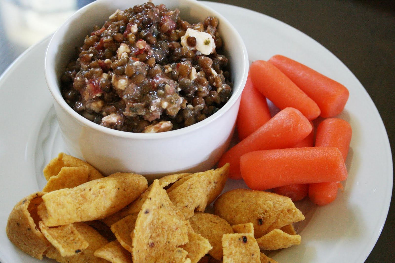 carrot top x 3 lentil bean dip