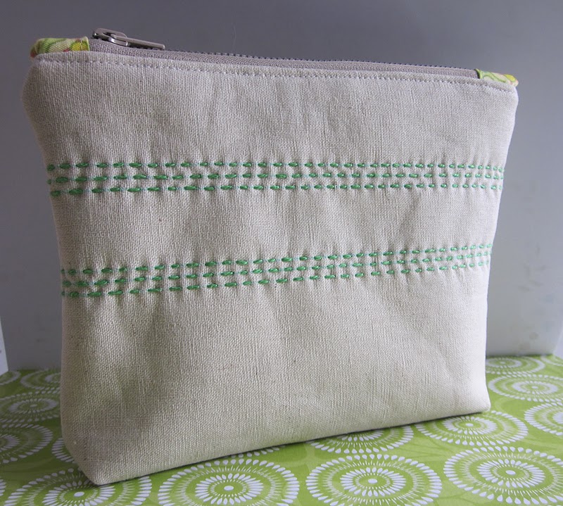 s.o.t.a.k handmade Sashiko embroidery and Pretty {Little} Pouch Swap