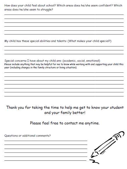 parent school survey