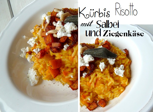 Penne Im Topf Kurbis Risotto Mit Salbei Und Ziegenkase