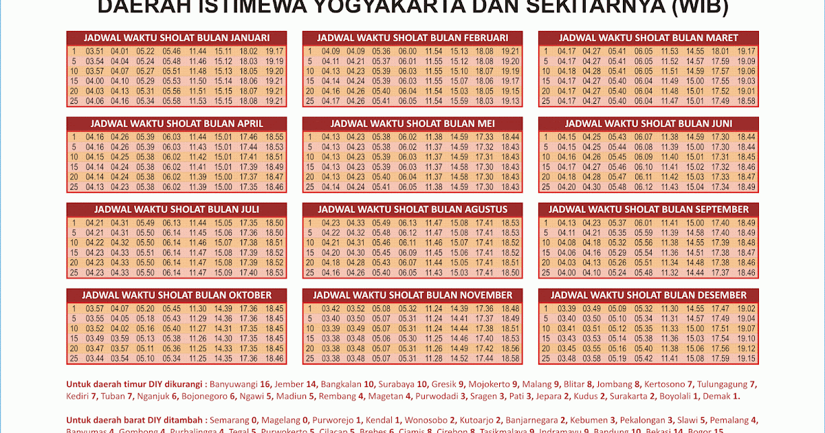Percetakan Kalender Jadwal Waktu Sholat 2014