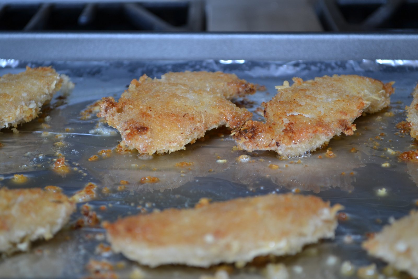 Hardly Housewives Parmesan Panko Crusted Chicken Fingers