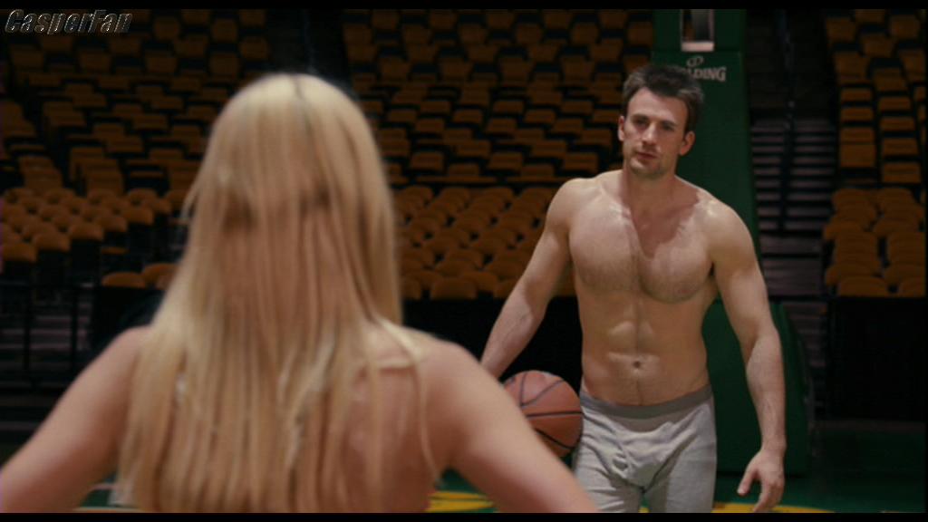 Chris Evans totally nude on a beach