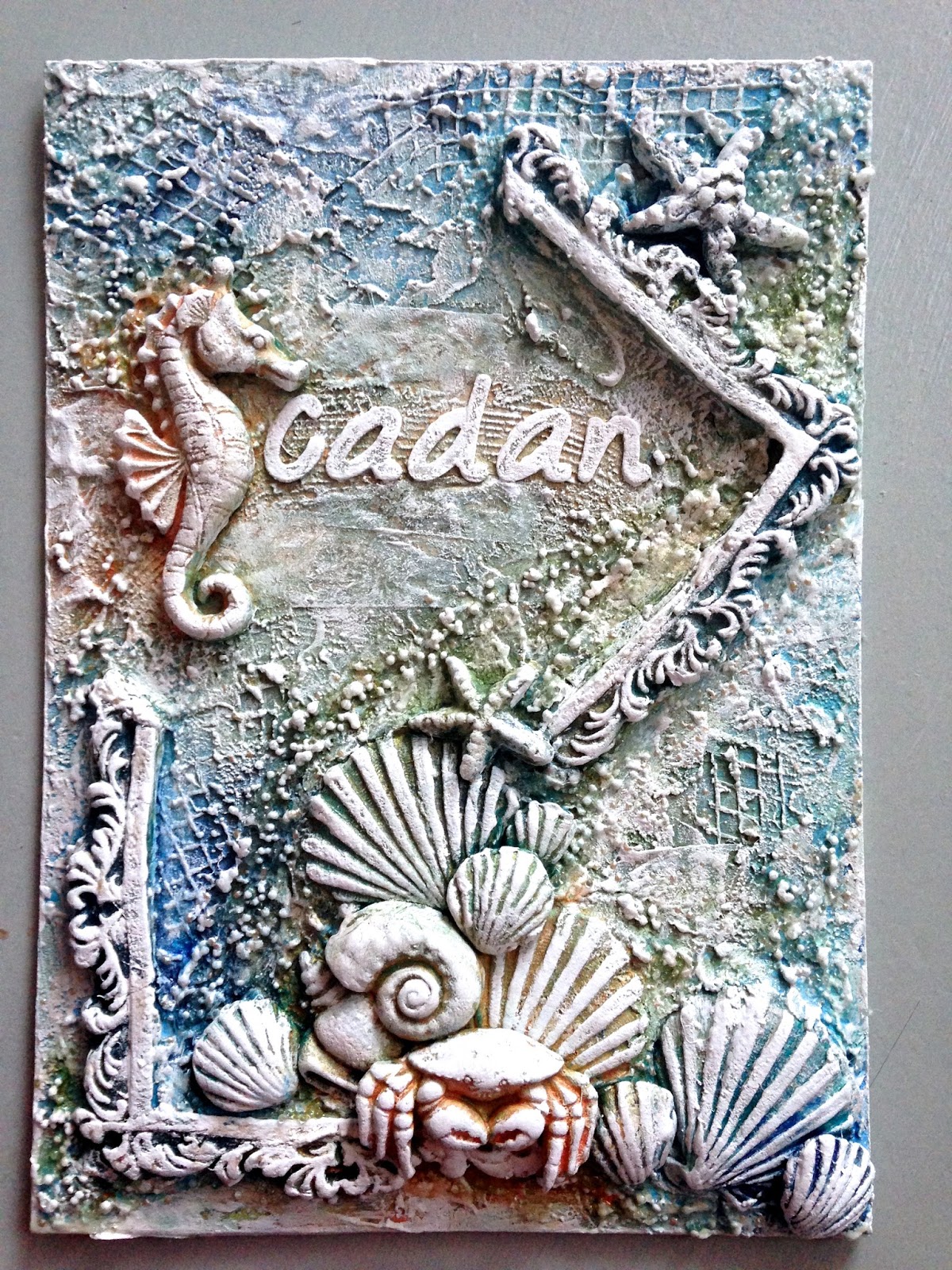 Under Sea Mixed Media Card C