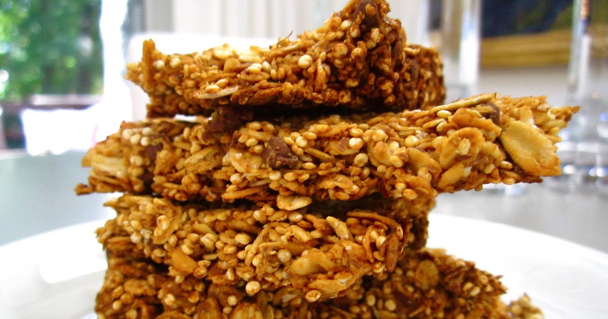 Confectionary Tales of a Bakeaholic Healthy 5 Ingredient Toasted Quinoa Granola Bars