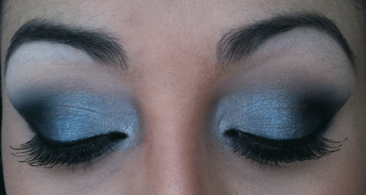 Grey Blue Sky Makeup