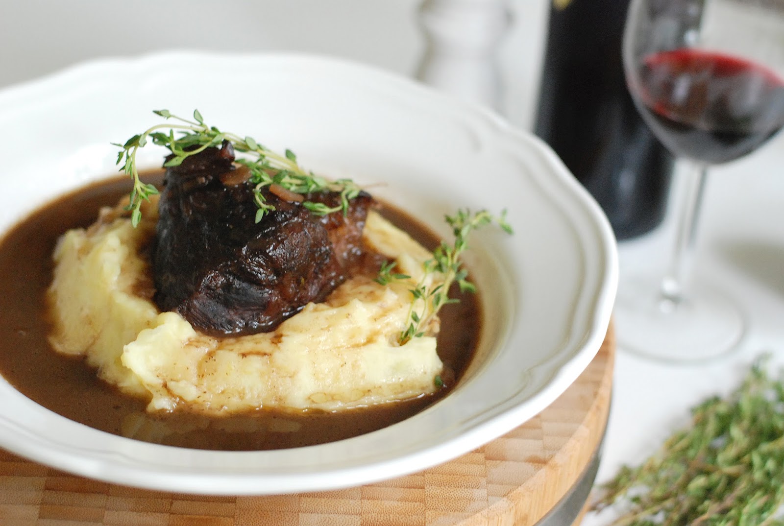 slow cooked beef cheeks in red wine Boulevard de Prague