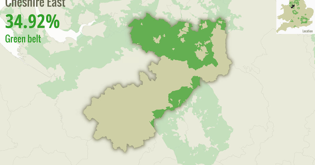 under the raedar Creating an English green belt atlas