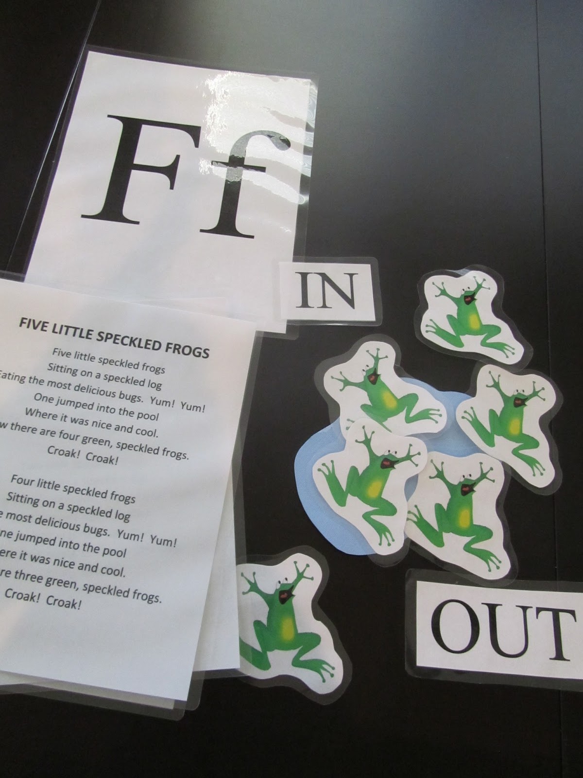 Pinning with Purpose: Five Little Speckled Frogs Lesson