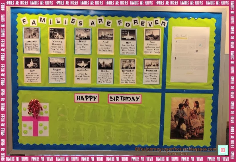 Life's Journey To Perfection 2014 Primary Theme Families Are Forever