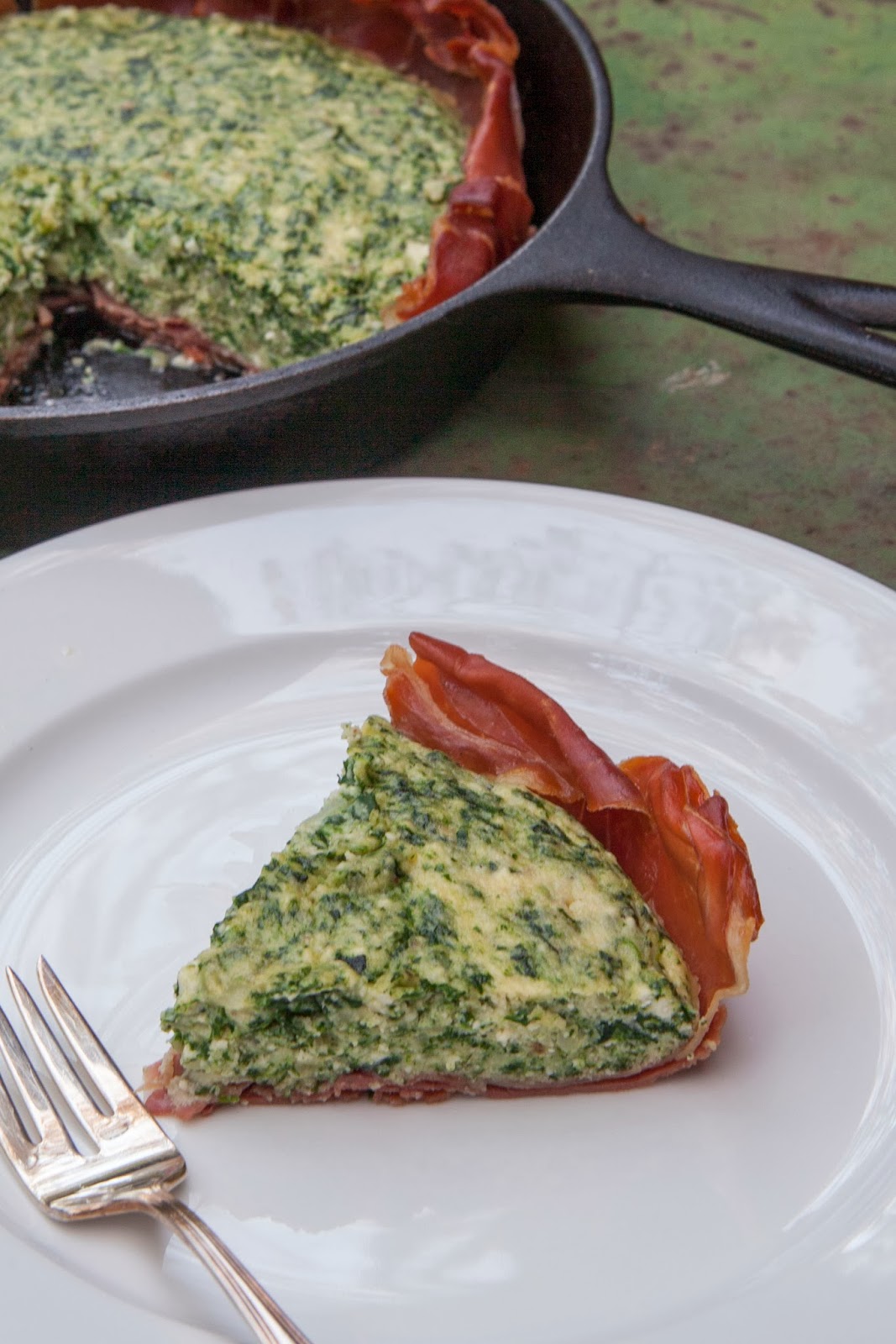 The Colors Of Indian Cooking Pass The Prosciutto Parma Ham and Spinach Quiche, Gluten Free!