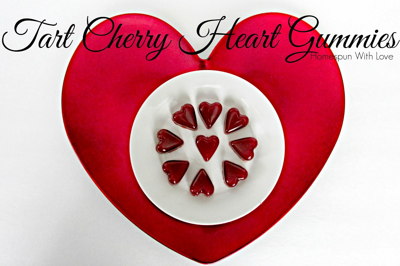 Homespun With Love Tart Cherry Heart Gummies