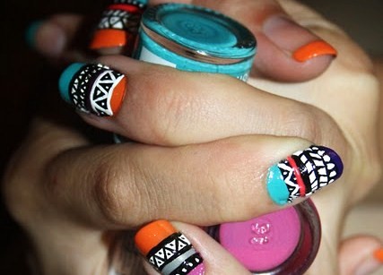 Are you in the hot ass nail tribe? Peep the orange french in the background