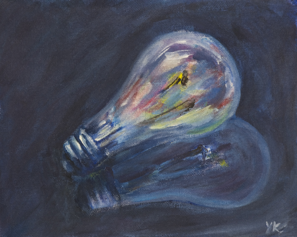light bulb painting