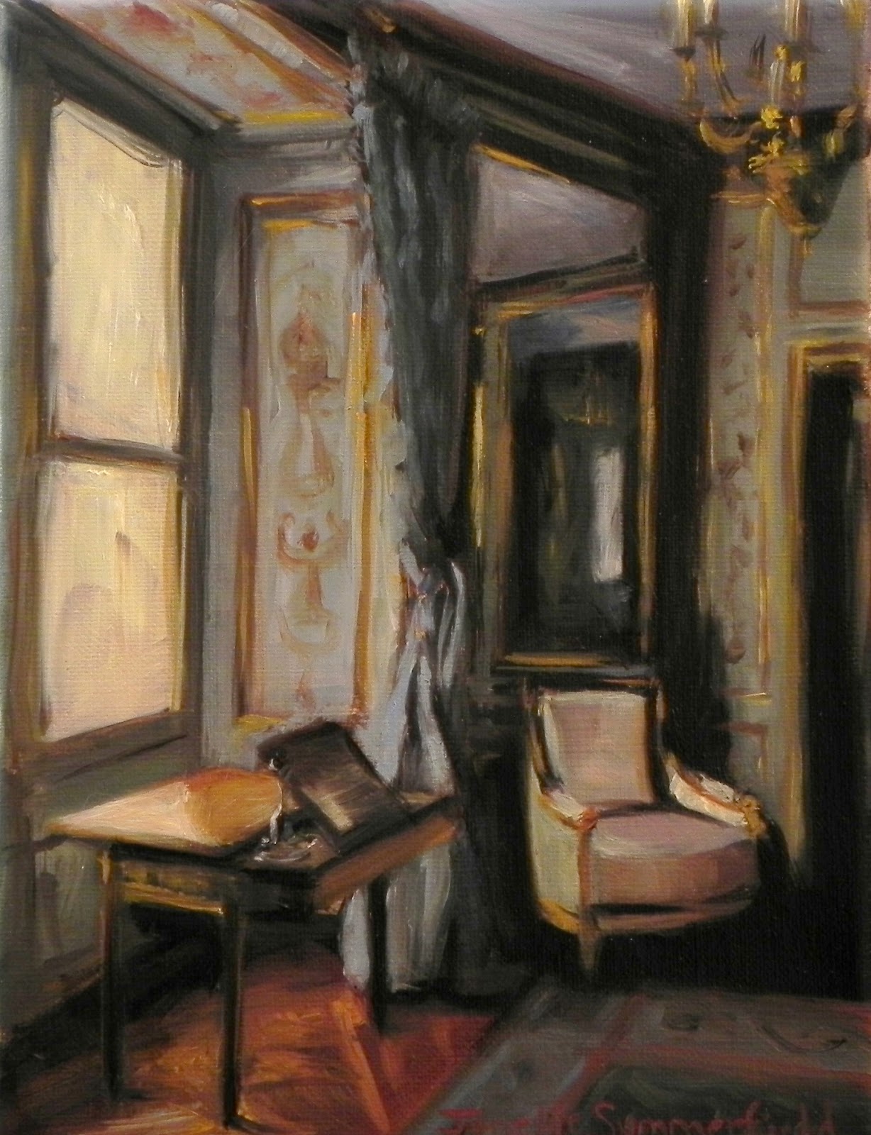 Jonelle Summerfield Oil Paintings Blue Room