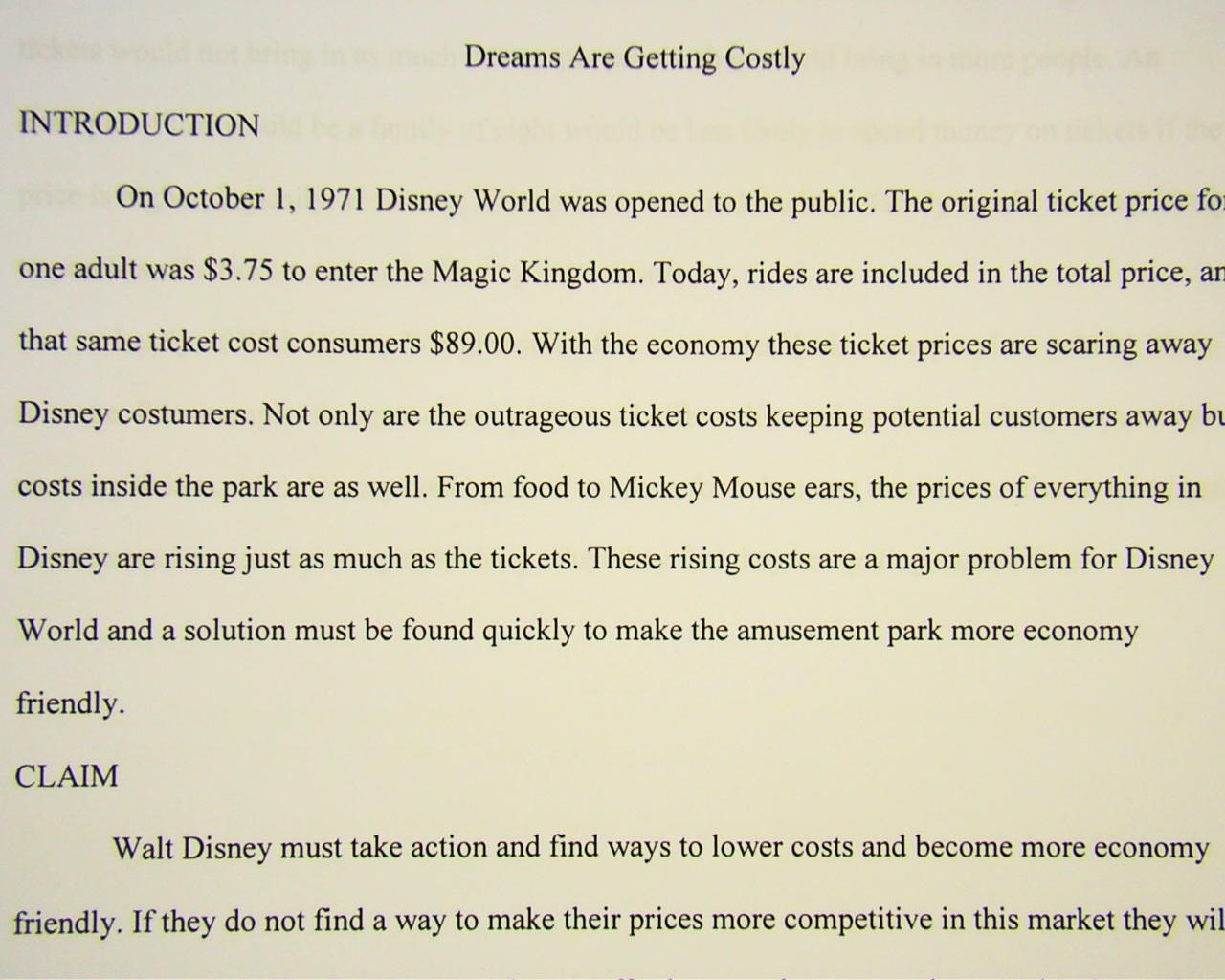 Formal Outline in MLA Format - chrislivolsinet mla essay structure introduction letters to parents