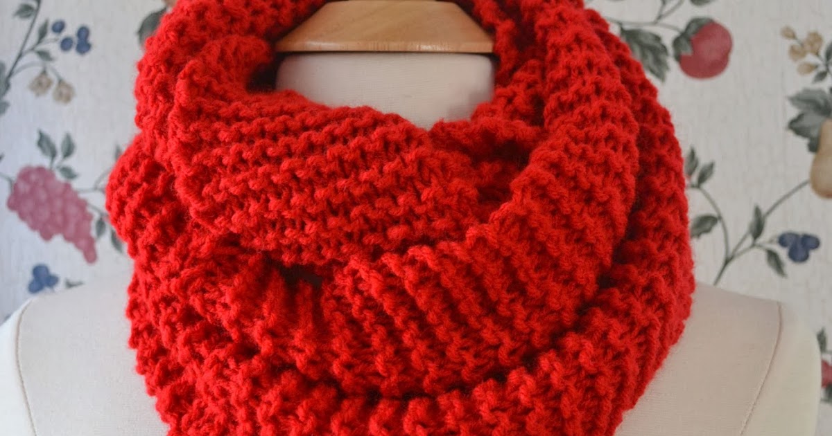 Chronicles of a Knaptime Knitter: FREE KNITTING PATTERN Basic Knit Infinity Cowl