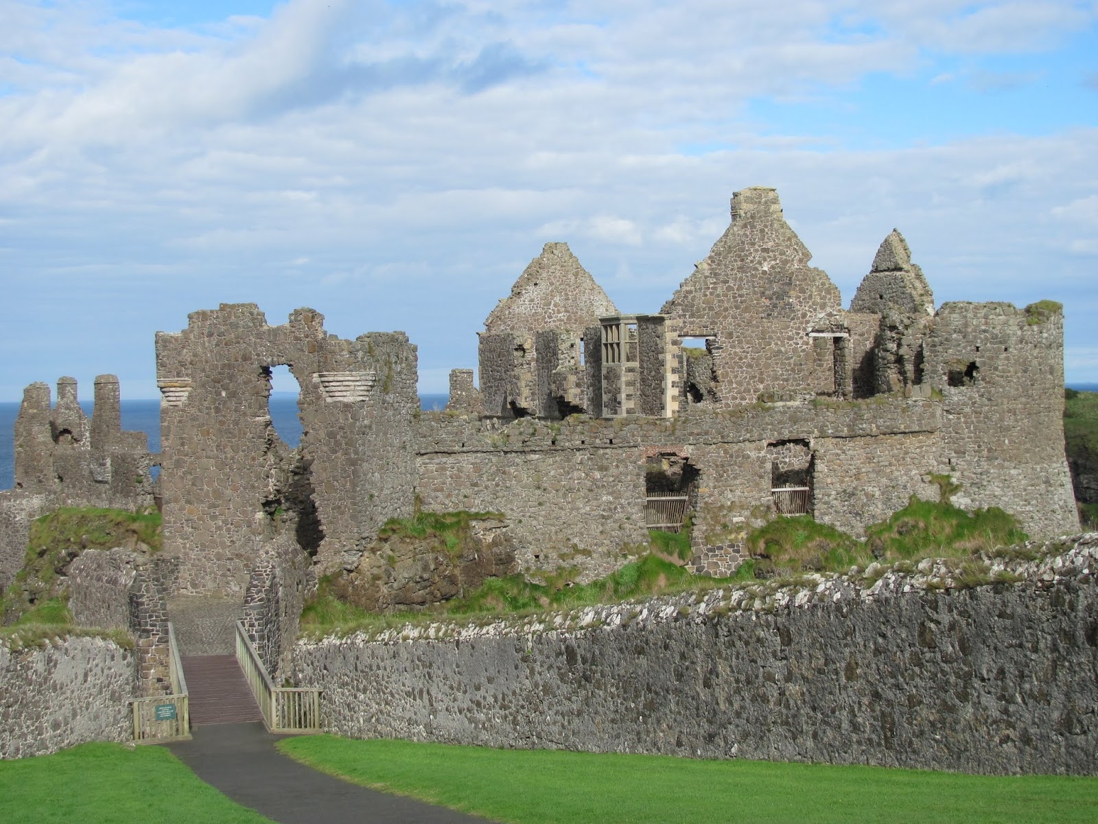 Castle from the Mainland Dunluce Castle seen from the mainland