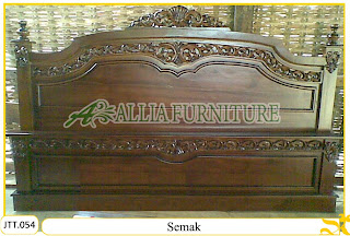 Tempat tidur ukiran kayu jati Semak Tempat tidur ukiran kayu jati Semak