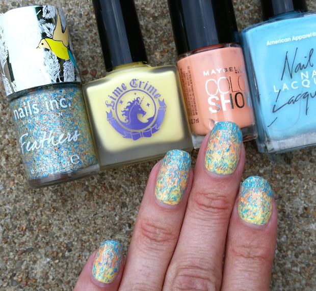 concrete and nail polish