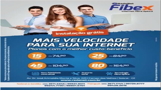 O SEU MELHOR PROVEDOR DE INTERNET BANDA LARGA AGORA FIBRA ÓPTICA!