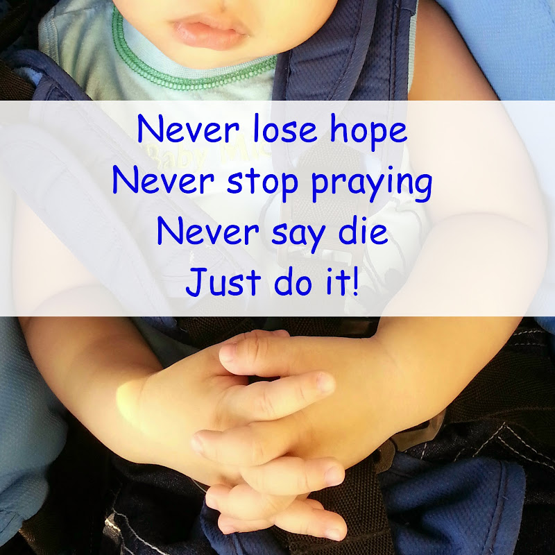 servicefromheart the praying hands of baby Ren never lose hope