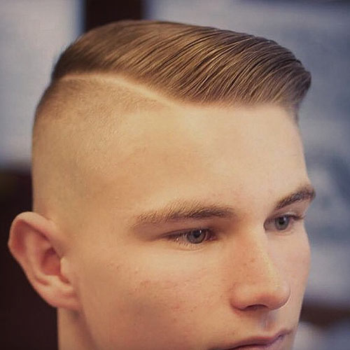 Men S Haircut With Shaved Temples Fahion And Style 2016