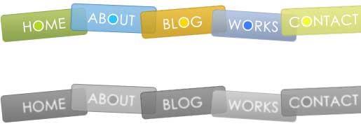 Css Multicolor Button overlapped