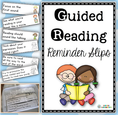 Guided Reading Reminder/Help Slips Clever Classroom Guided Reading Reminder/Help Slips Clever Classroom