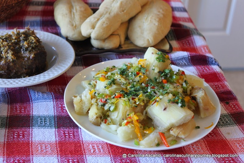 Carolina's Culinary Journey Yucca (Root) with Cuban Mojo Sofrito (Cuba)