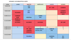 HORARIO EQUIPO DE BIBLIOTECA