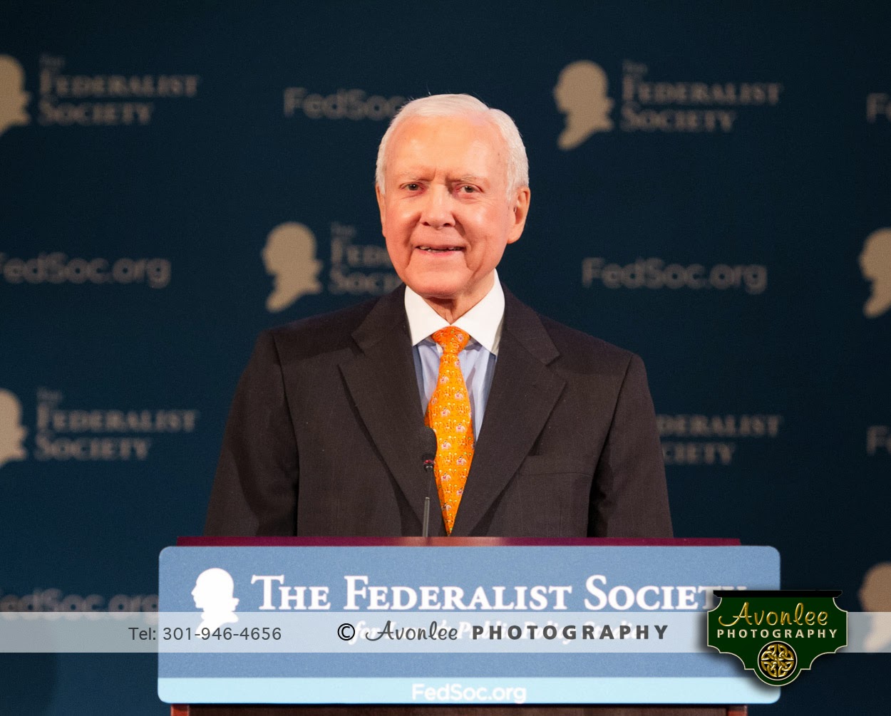 Senator Orrin Hatch, National Lawyers Convention, 2014, Federalist Society, Washington DC Event Photographer