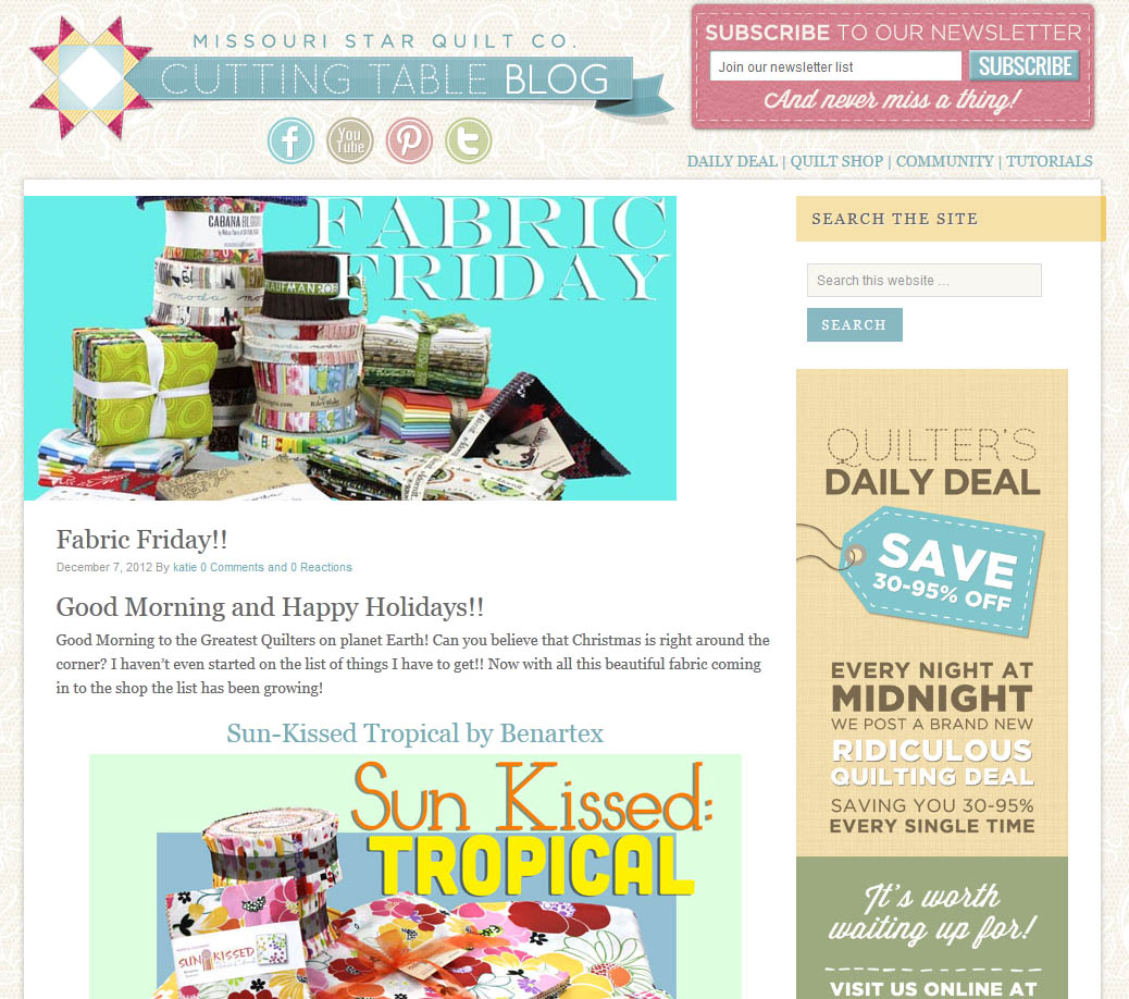 Missouri star quilt company daily deal
