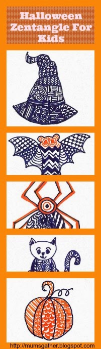Halloween Zentangle For Kids Halloween Zentangle For Kids