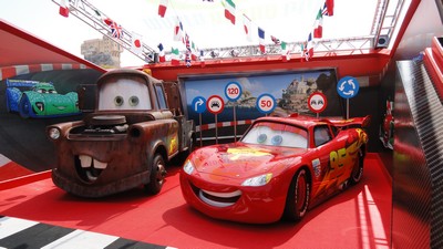 The Disneyland Traveler Blog: Cars Land at Night - 30 Amazing Seconds