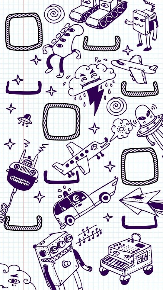 Technology Doodles  Galaxy Note HD Wallpaper